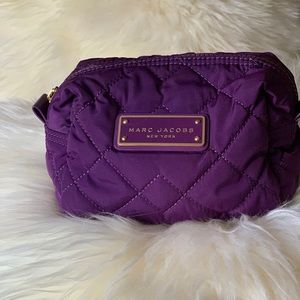 Marc Jacobs Purple & Gold Large Cosmetic bag